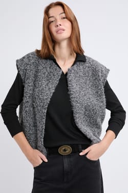 Sleeveless Cardigan;${refinementColor}