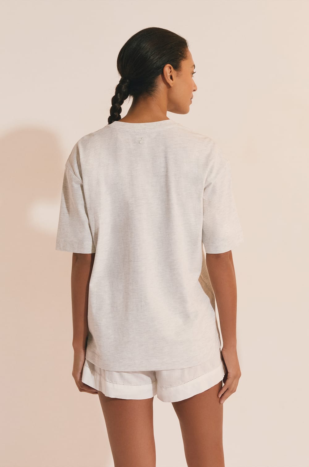 T-shirt de pyjama manches courtes en coton;${refinementColor}