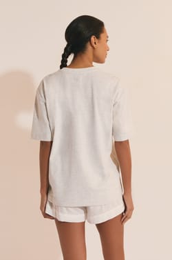 T-shirt de pyjama manches courtes en coton;${refinementColor}