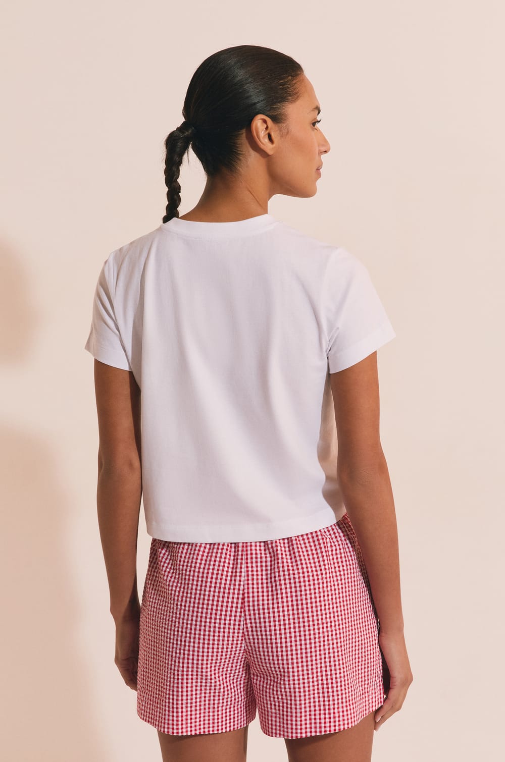 T-shirt de pyjama en coton &agrave; inscription "sea sun love;${refinementColor}