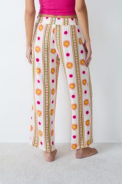 Printed pyjama trousers;${refinementColor}