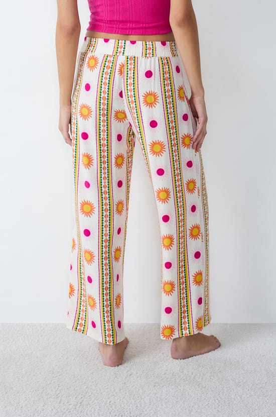 Pantalón de pijama estampado;${refinementColor}