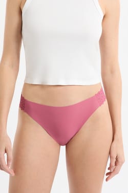 Microfibre and Lace Brief;${refinementColor}