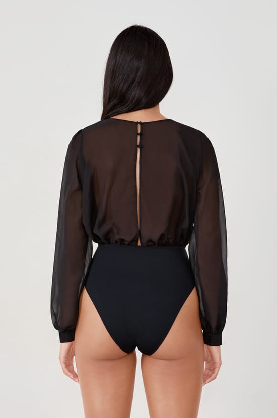 Body transparent en crepe;${refinementColor}