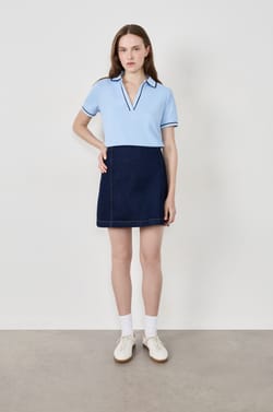 Polo manches courtes en coton;${refinementColor}