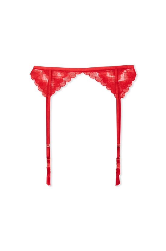 Heart Embroidery Garter Belt;${refinementColor}