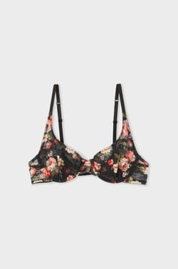 Lace printed bra;${refinementColor}