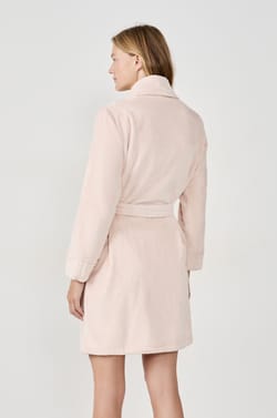 Velvet-Effect Robe;${refinementColor}