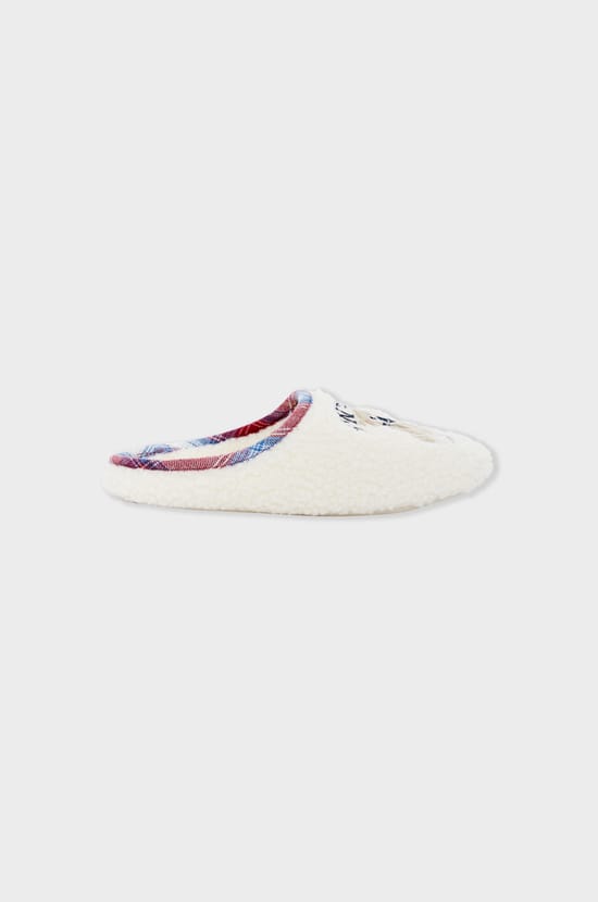 Chaussons en fausse fourrure à motifs;${refinementColor}