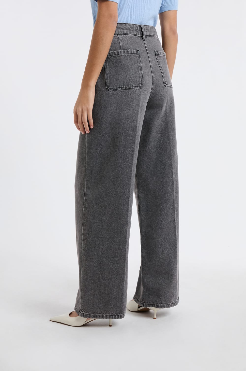 Wide Cotton Jeans;${refinementColor}