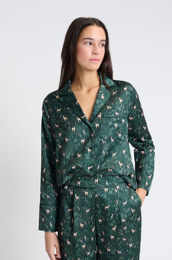 Pyjama 2 pièces à imprimés;${refinementColor}