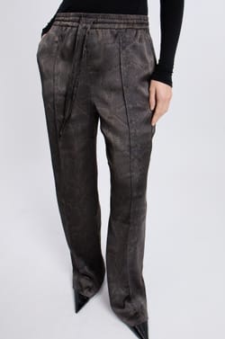 Pantalon à imprimé serpent;${refinementColor}