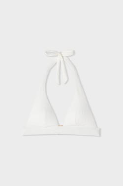 Triangle Bikini Top with Tie;${refinementColor}