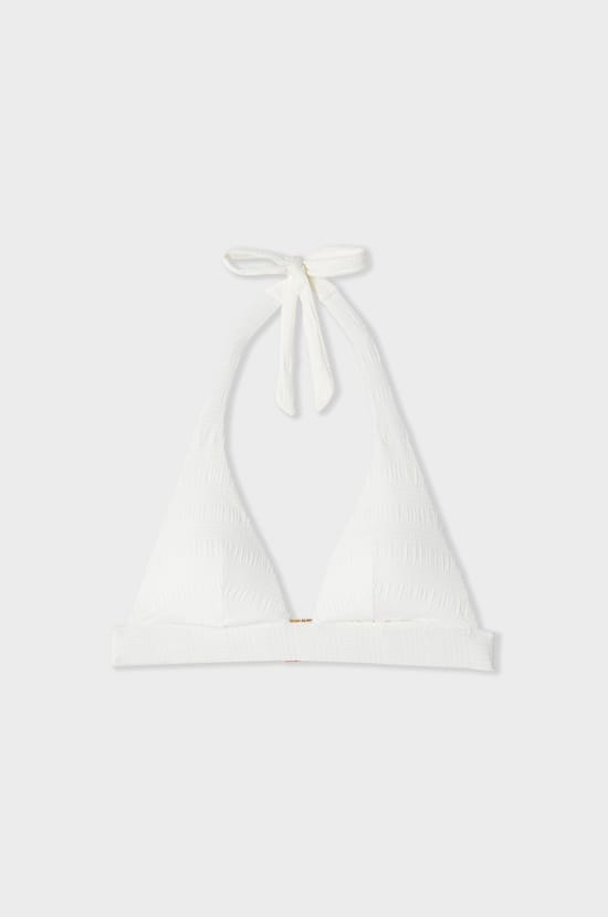 Triangle Bikini Top with Tie;${refinementColor}