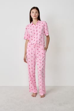 Pyjama-Hose mit Print;${refinementColor}