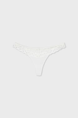 Embroidered Thong;${refinementColor}