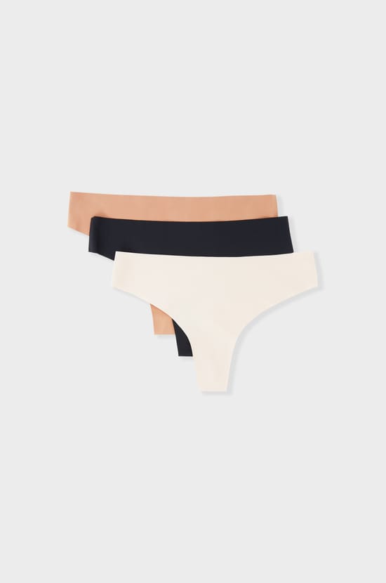 Pack of 3 Thongs;${refinementColor}