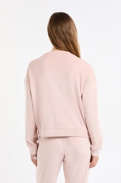 Pyjama-Sweatshirt mit Rundhals;${refinementColor}