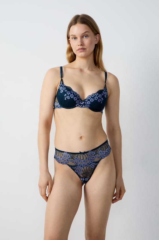 Soutien-gorge N.4 - Le coques fines broderie fleurie;${refinementColor}
