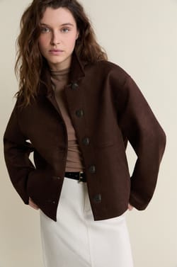 Veste effet daim;${refinementColor}