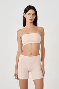 Wireless Strapless Bra in Stretchy Organic Cotton;${refinementColor}