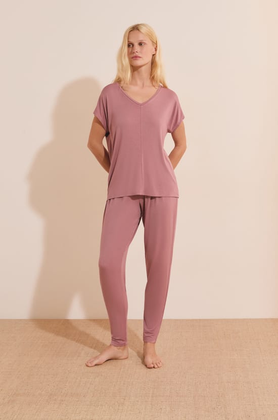Top manches courtes uni;${refinementColor}