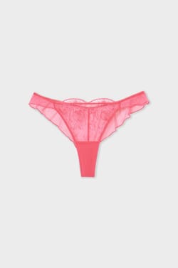 Tanga en tulle brodé;${refinementColor}