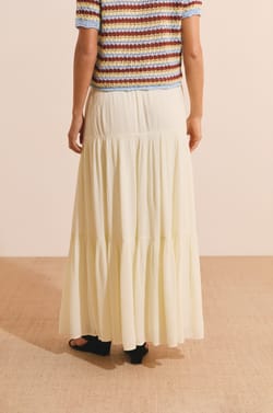 Jupe longue fluide &agrave; panneaux;${refinementColor}