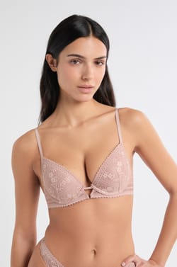 Bra N.2 - The Plunge Push-up in Iridescent Lace;${refinementColor}