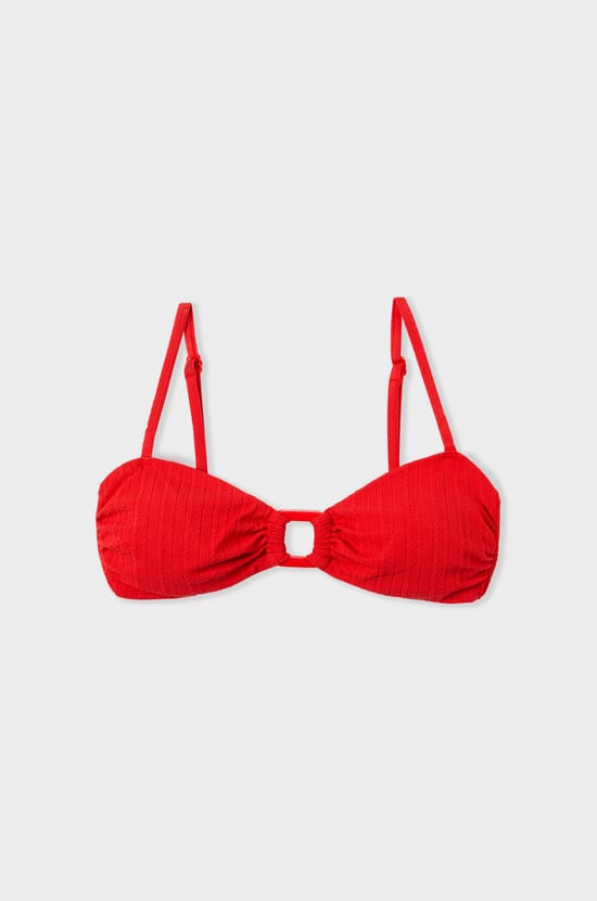 Bikini Top Bralette with Ring Detail;${refinementColor}