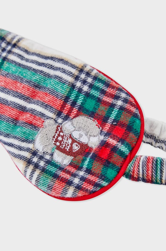 Cotton Patterned Sleep Mask;${refinementColor}