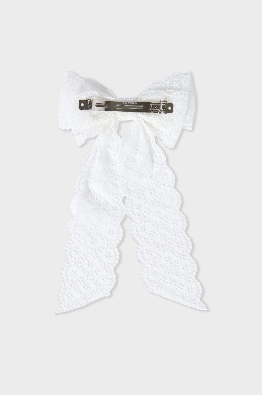 Haarspeld met geborduurde strik;${refinementColor}