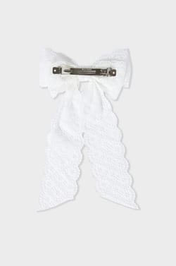 Haarspeld met geborduurde strik;${refinementColor}