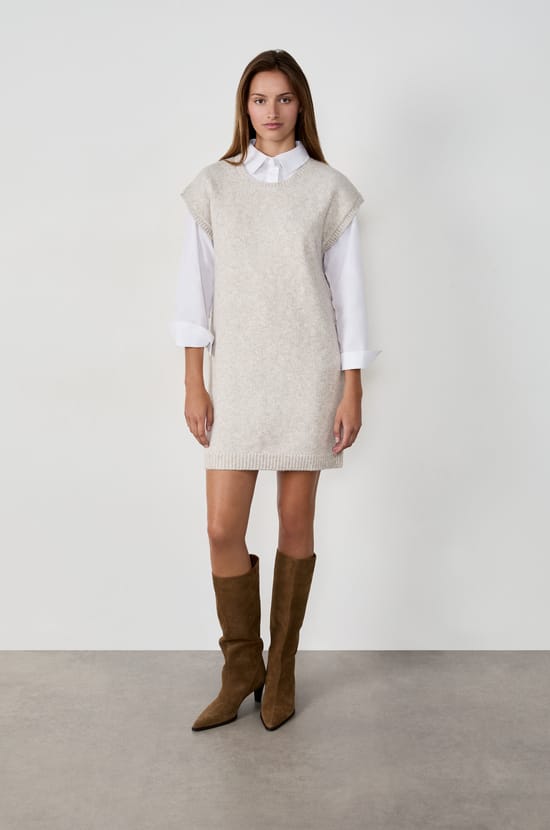 Knitted Sweater Dress;${refinementColor}
