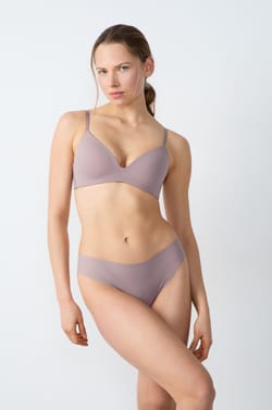 Soutien-gorge coques fines sans armatures en microfibre;${refinementColor}