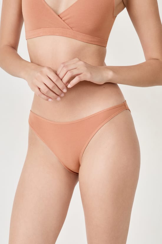 Culotte bikini en coton;${refinementColor}