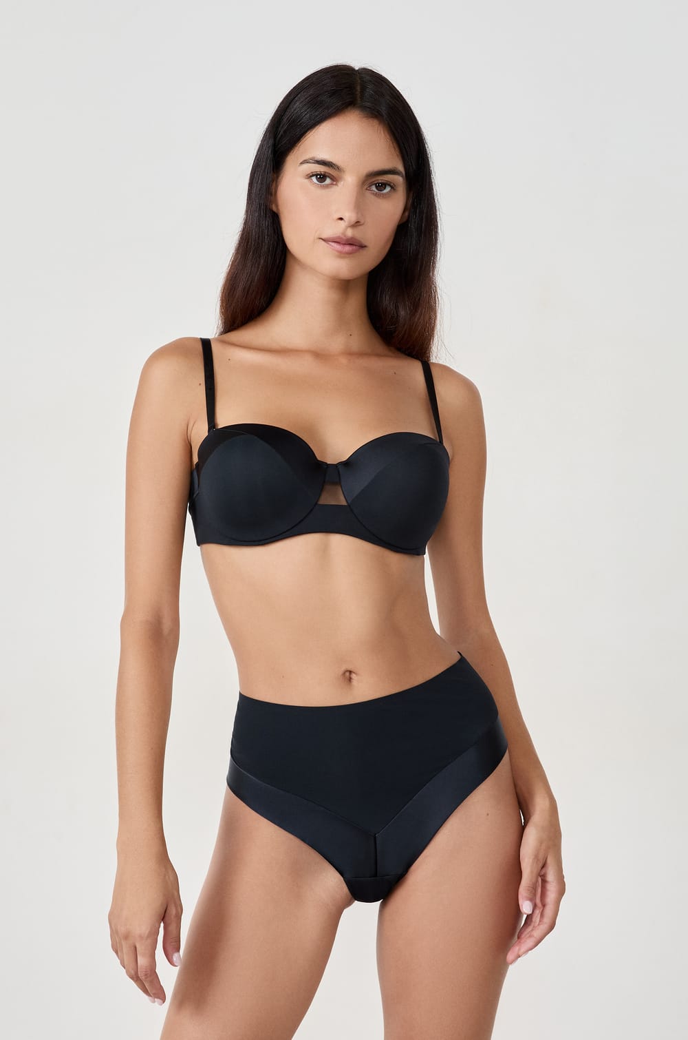 Braguita culotte de microfibra satinada;${refinementColor}