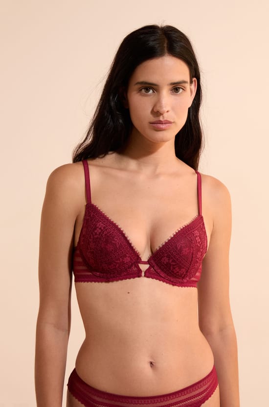 Soutien-gorge N.2 - Le push-up plongeant en dentelle;${refinementColor}