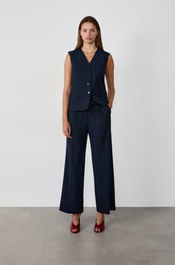 Pantalon à rayures;${refinementColor}