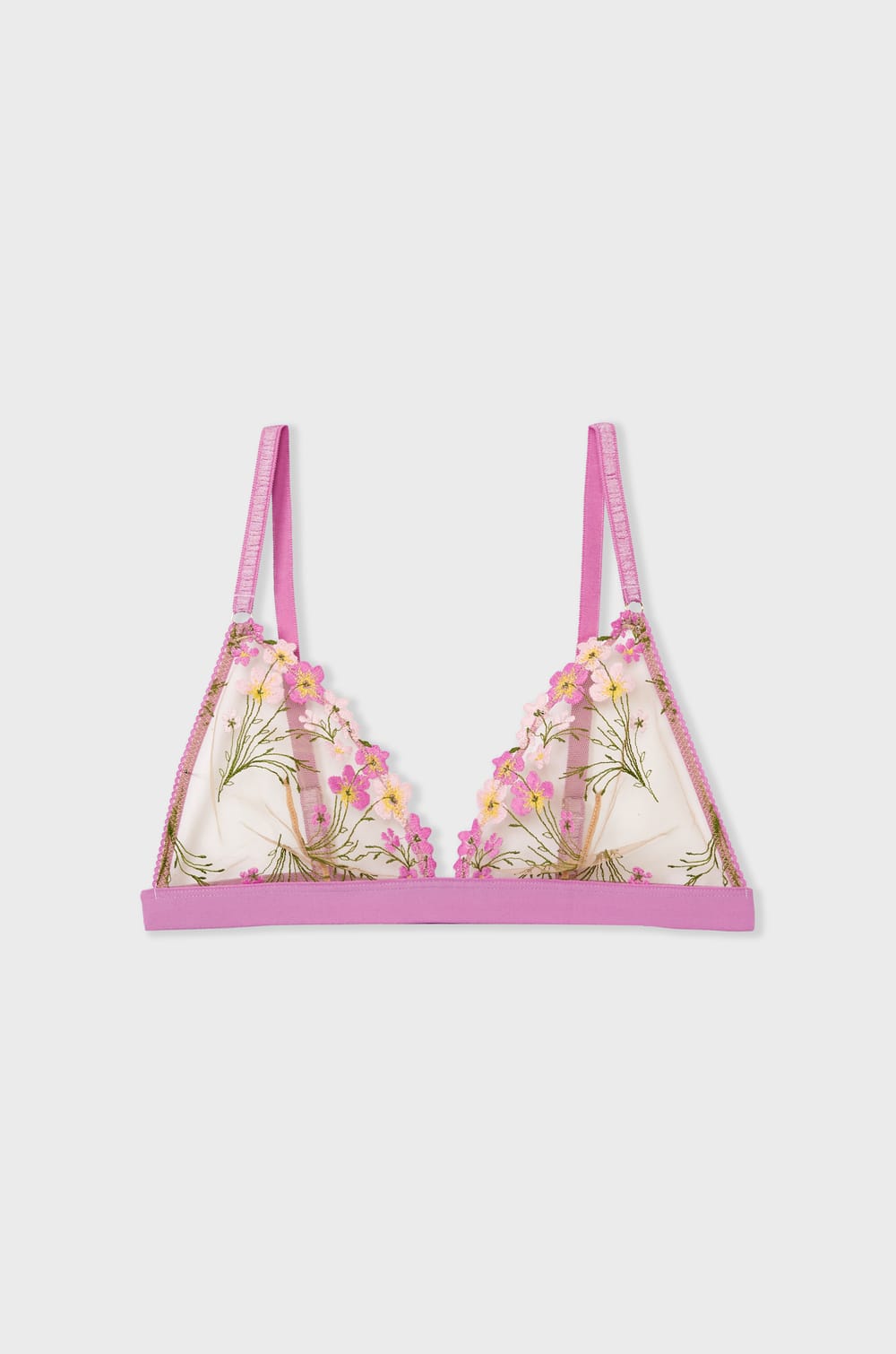 Soutien-gorge N.8 - Le triangle sans armatures brodé;${refinementColor}