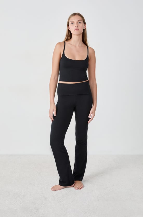 Flared Pyjama Trousers;${refinementColor}