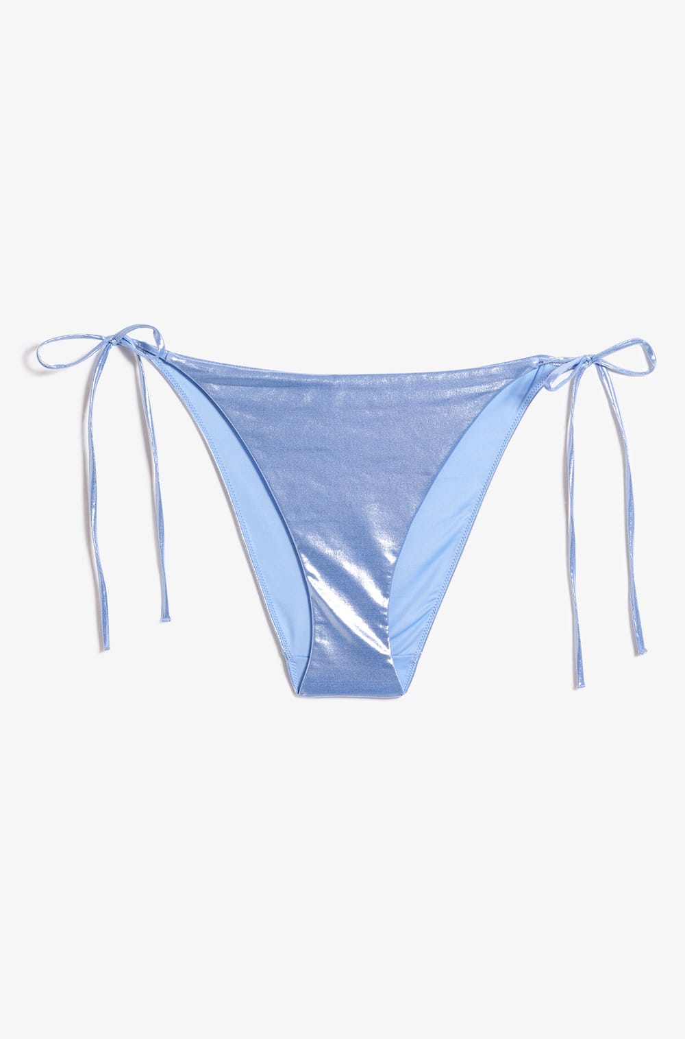 Bikini brésilien à nouer effet miroir bas de maillot - BORA - BLEU CIEL ...