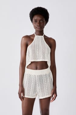 Short de plage en crochet;${refinementColor}