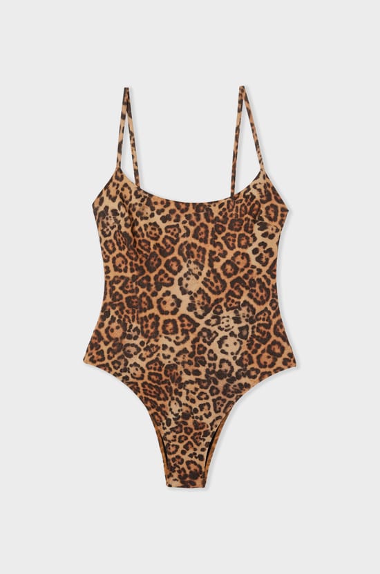 Maillot de bain 1 pi&egrave;ce paillet&eacute; et imprim&eacute; l&eacute;opard;${refinementColor}