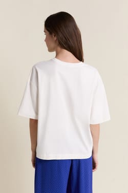 Pyjama T-shirt met korte mouwen van katoen;${refinementColor}