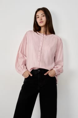 Camisa de manga larga con bordados;${refinementColor}
