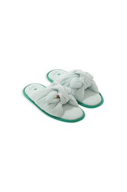 Cotton Flip-Flop Slippers;${refinementColor}