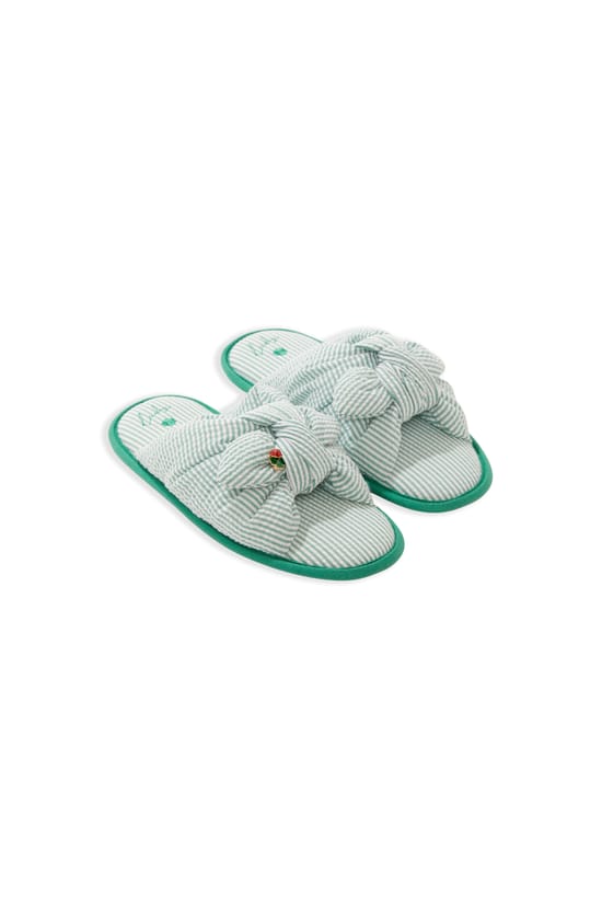 Cotton Flip-Flop Slippers;${refinementColor}