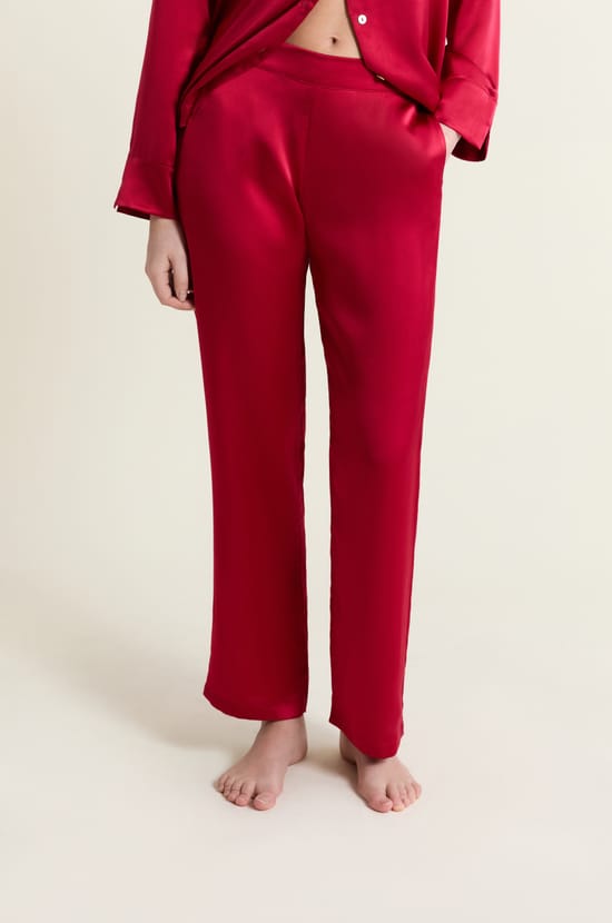 Silk Pyjama Trousers;${refinementColor}