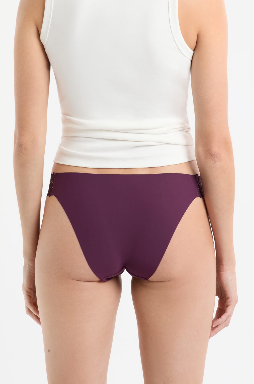 Microfibre and Lace Briefs;${refinementColor}